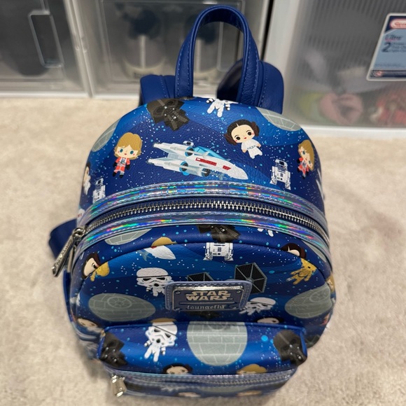 Loungefly Star Wars Chibi Icons A New Hope Blue Iridescent - Picture 8 of 11